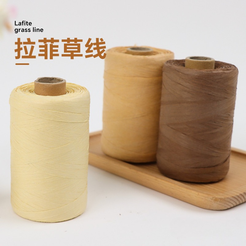 Crochet Bag Raffia - 300m/150m Natural Paper Raffia Yarn,Hand Knitting