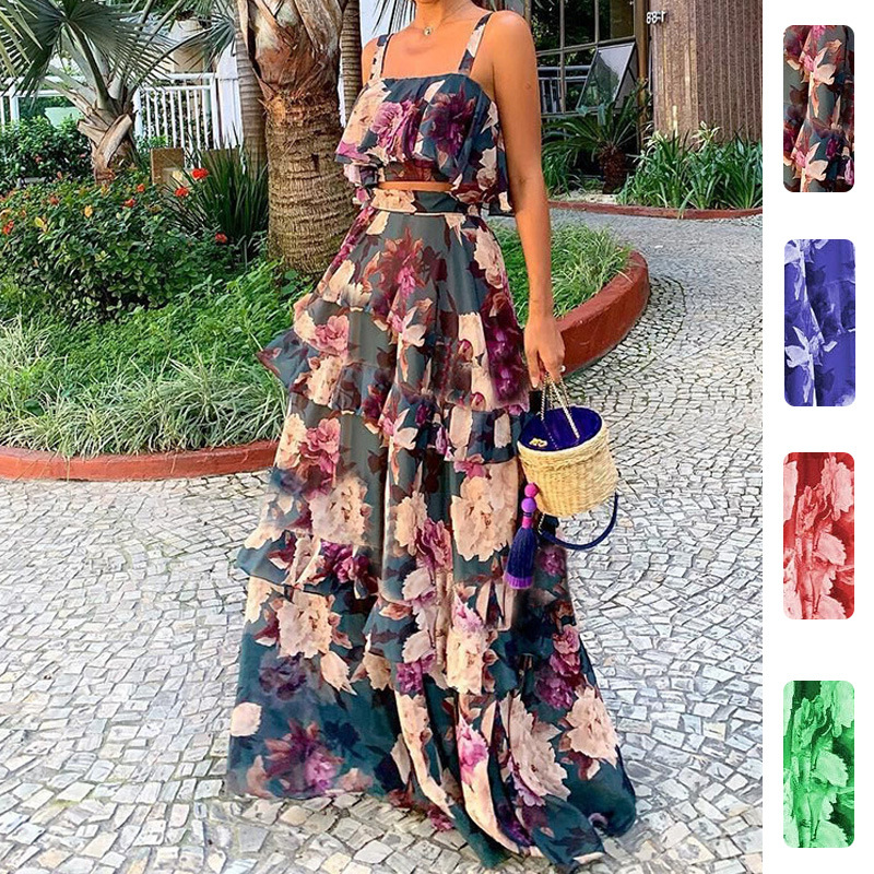 Women's Two Piece Outfits Flor - огляд і ціна Romper Floral Print
