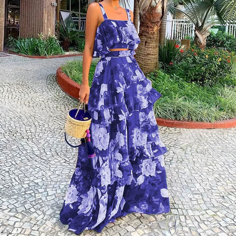 Women's Two Piece Outfits Flor - огляд і ціна Romper Floral Print