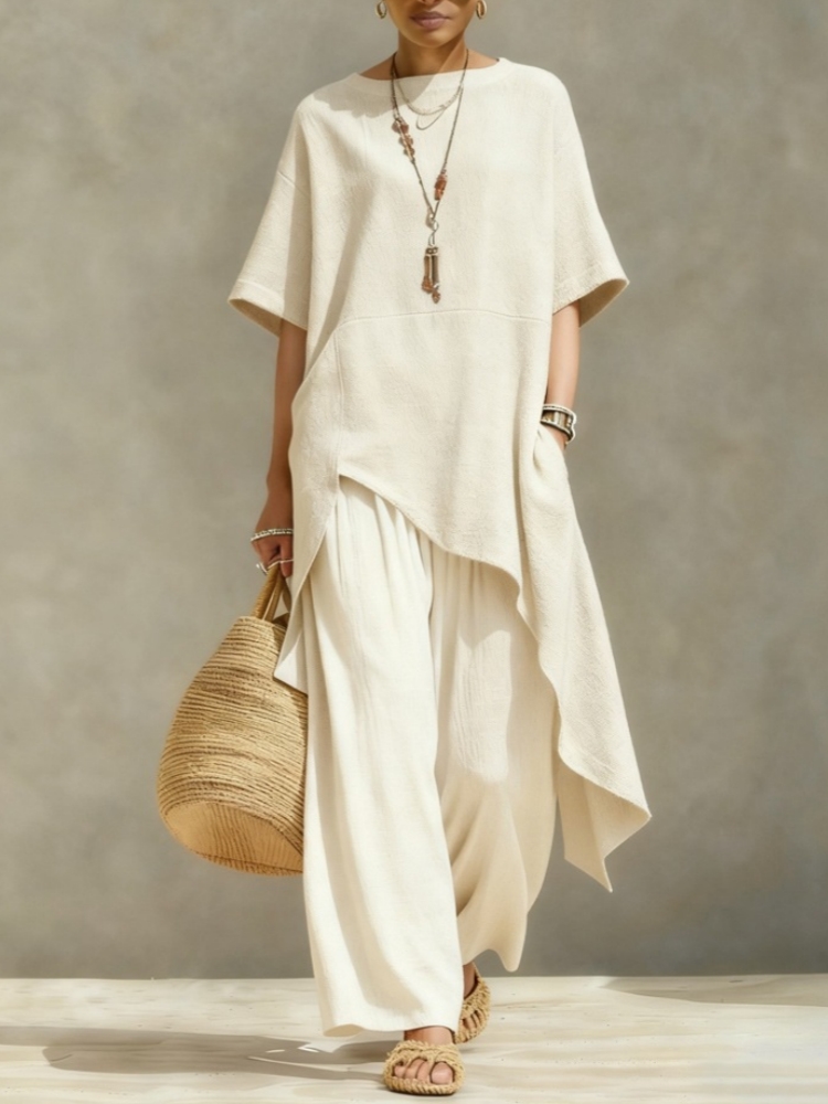 Women Cotton Linen Pant Sets 2 - огляд і ціна Linen Pant Wide