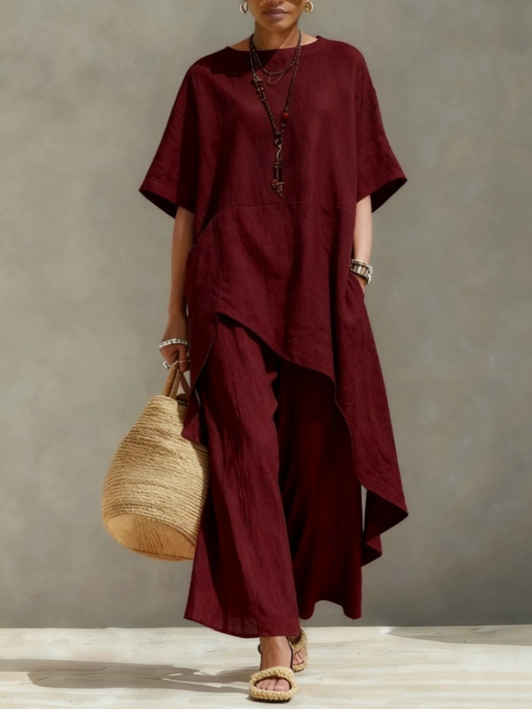 Women Cotton Linen Pant Sets 2 - огляд і ціна Linen Pant Wide