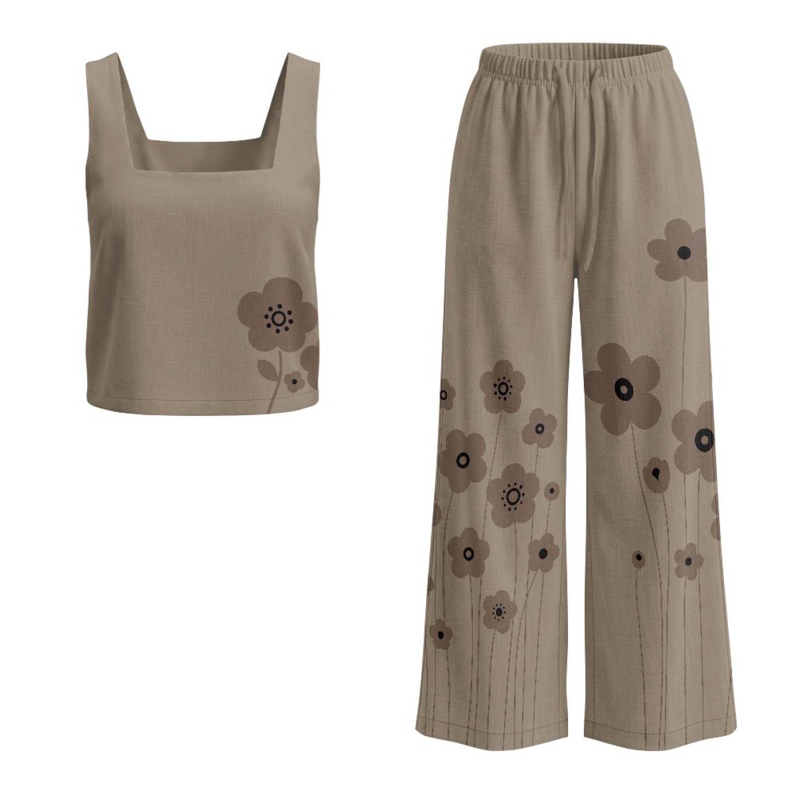INSTANTARTS Women’s Linen Vest - огляд і ціна Linen Pant Wide