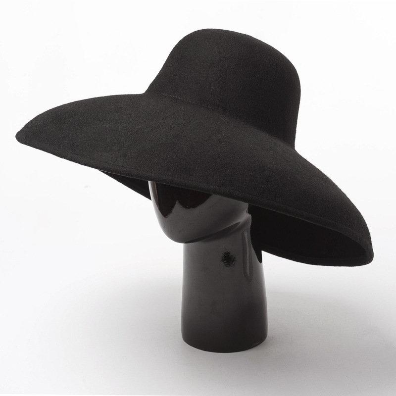 Classical Big Wide Brim Wool F - огляд і ціна Hat Floppy Wide