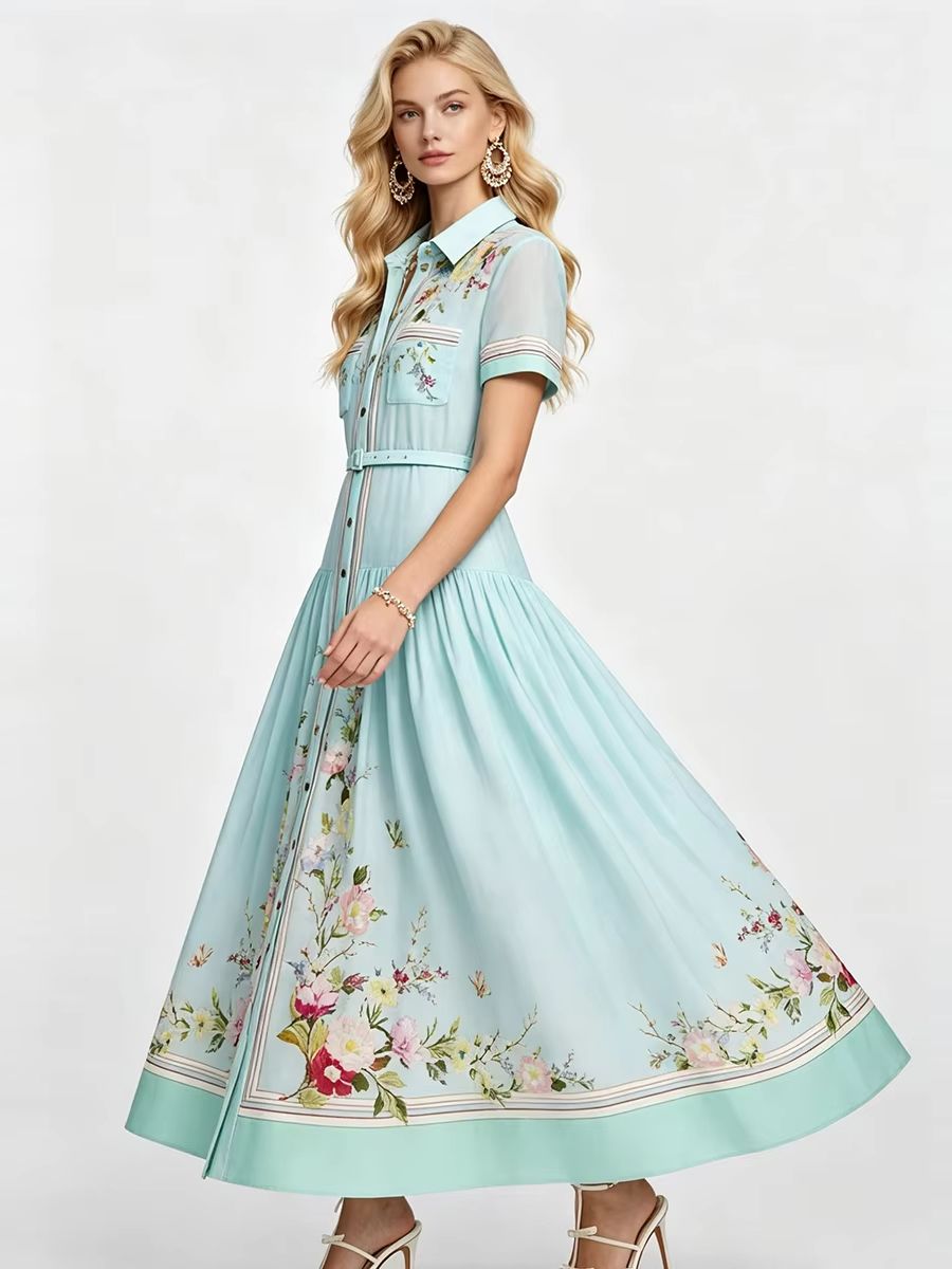 Elegant Floral Printted Summer - огляд і ціна Midi Skirt Floral