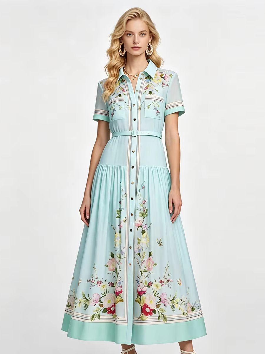 Elegant Floral Printted Summer - огляд і ціна Midi Skirt Floral