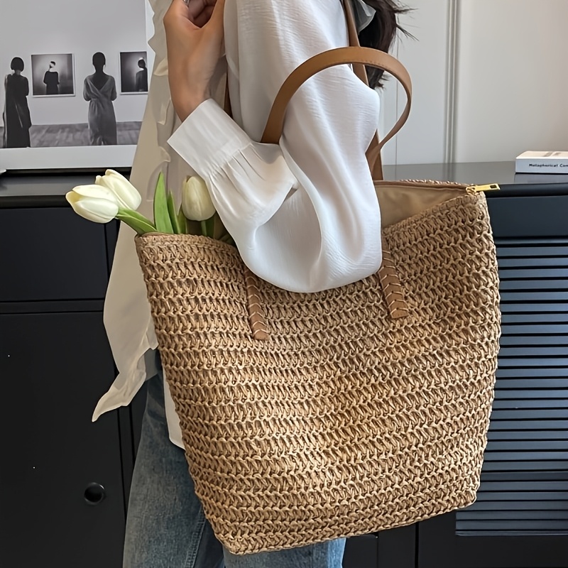 Fashionable and Versatile Wome - огляд і ціна Crochet Bag Raffia