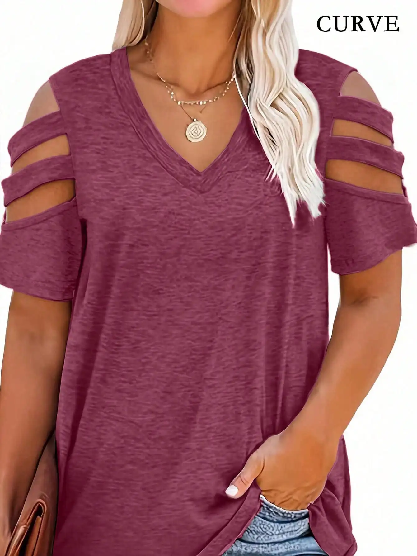 Women Fashion Plus Size 1XL-5X - огляд і ціна Blouse Off Shoulder