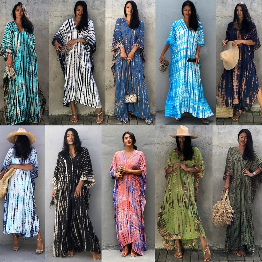 Plus Size Women Beachwear Long - огляд і ціна Cover Up Kaftan