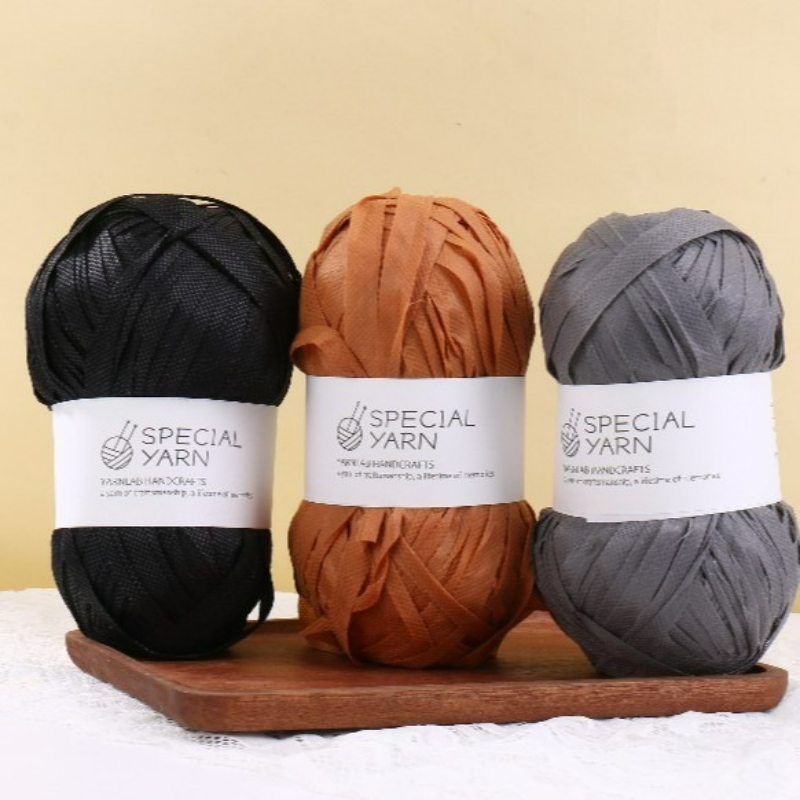 100g/pcs Raffia Flat Yarn for  - огляд і ціна Crochet Bag Raffia