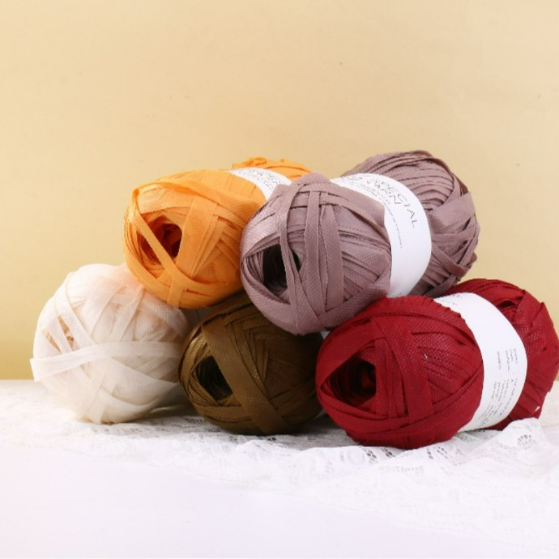 100g/pcs Raffia Flat Yarn for  - огляд і ціна Crochet Bag Raffia