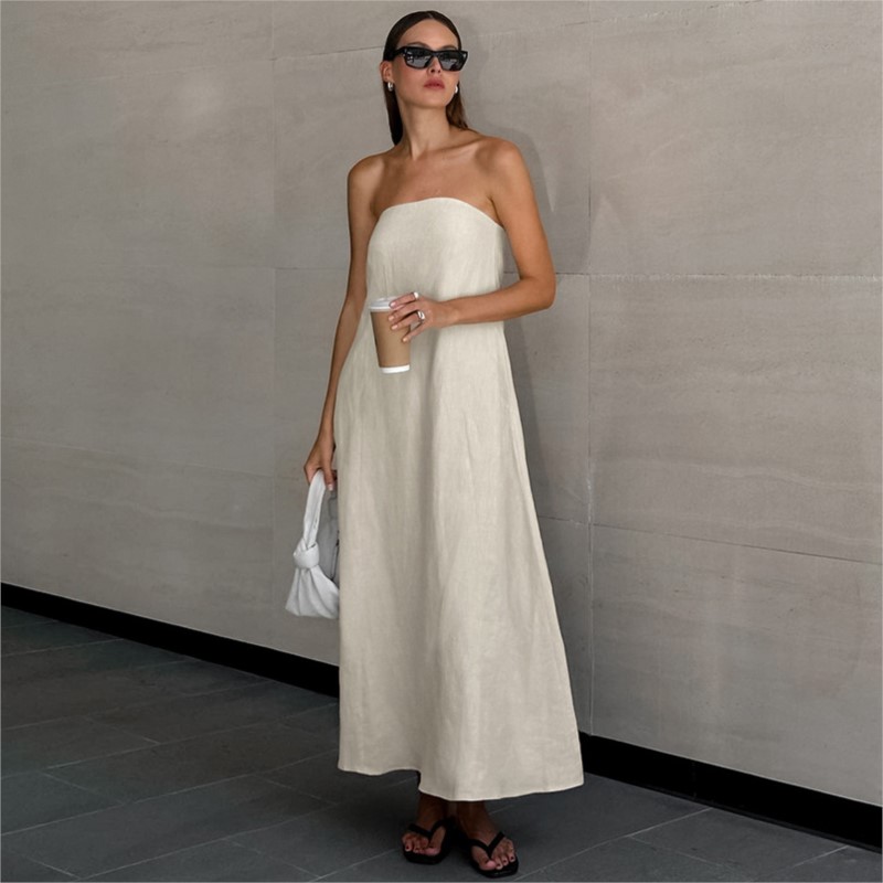 Fashion Elegant Simple Design  - огляд і ціна Linen Dress Wrap