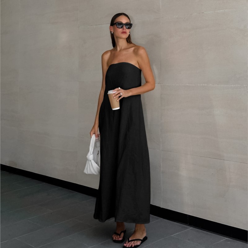Fashion Elegant Simple Design  - огляд і ціна Linen Dress Wrap