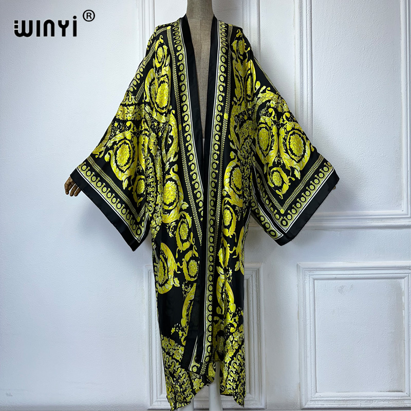 WINYI Africa boho print Kimono - огляд і ціна Cover Up Kaftan