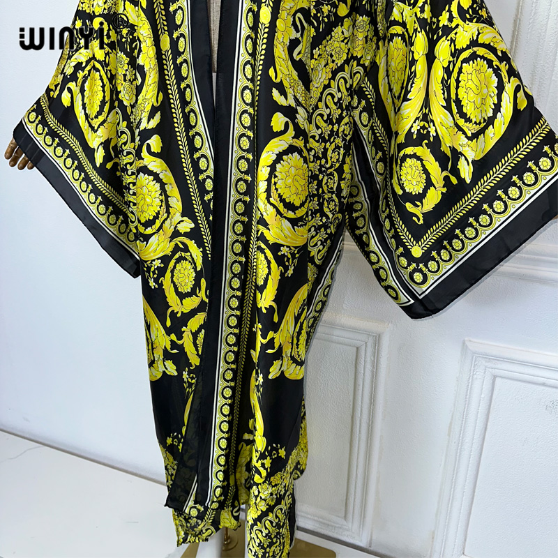 WINYI Africa boho print Kimono - огляд і ціна Cover Up Kaftan