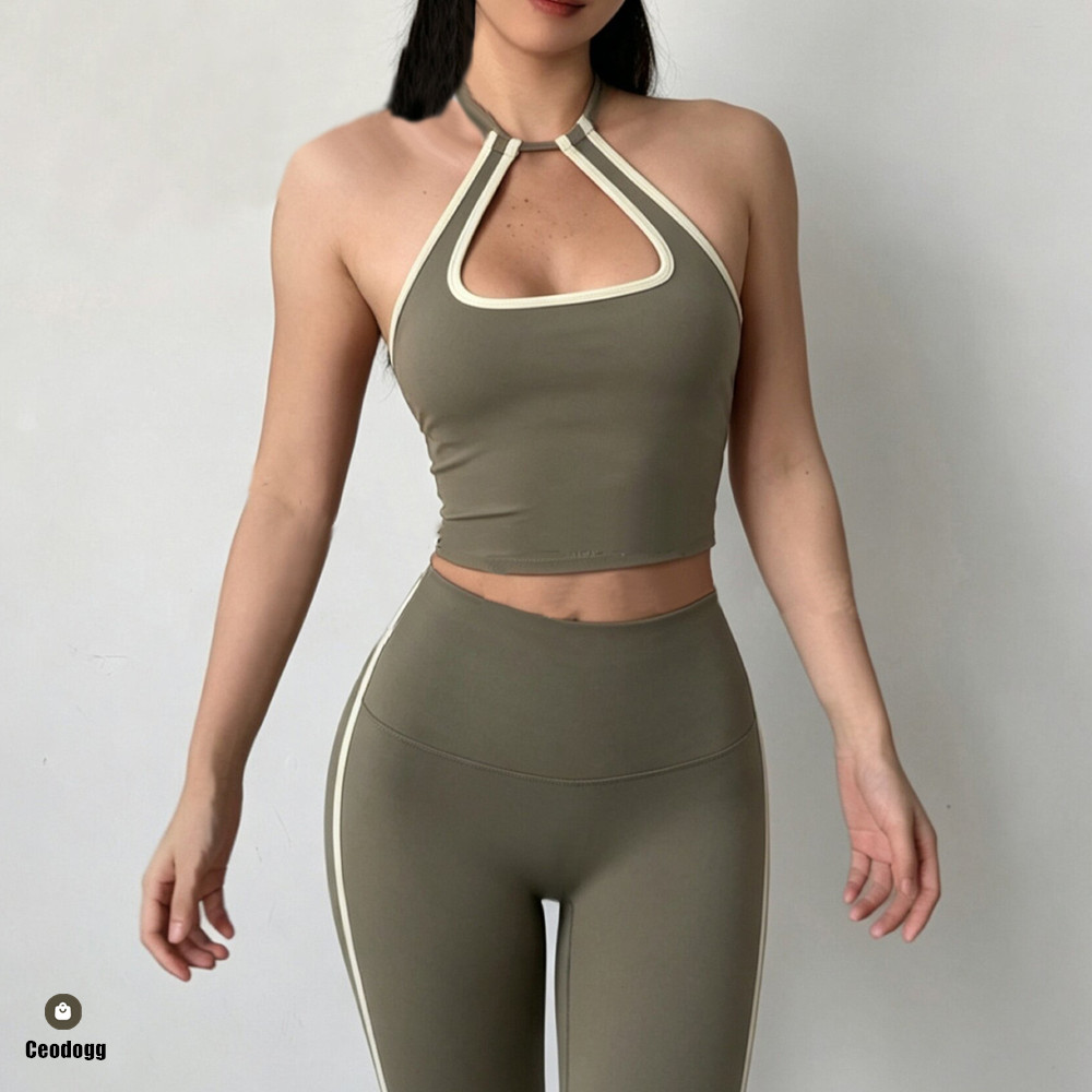 Hanging Halter Top Women Sport - огляд і ціна Bralette Triangle Set