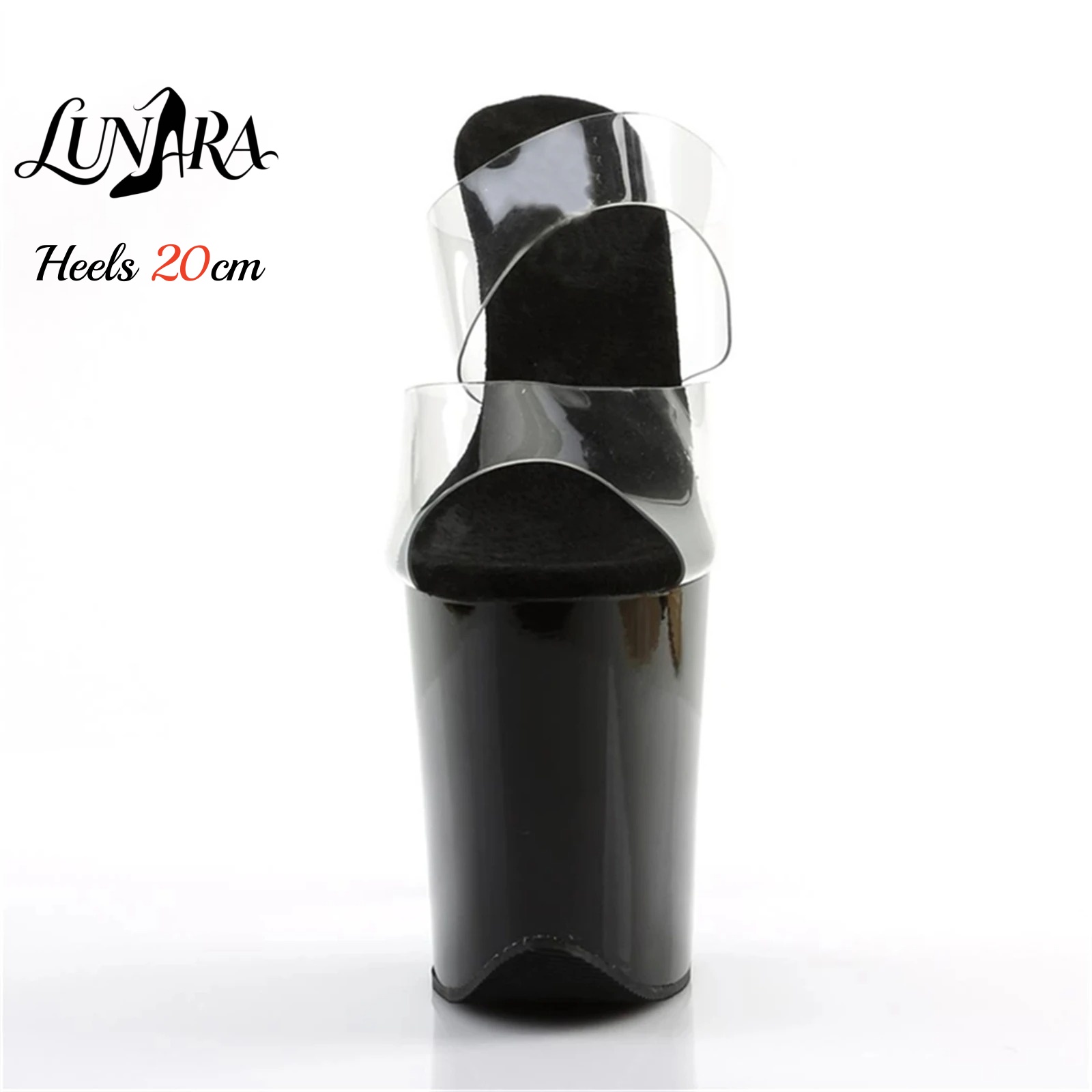 20cm Clear PVC Strappy Ultra H - огляд і ціна Sandal Strappy Heeled