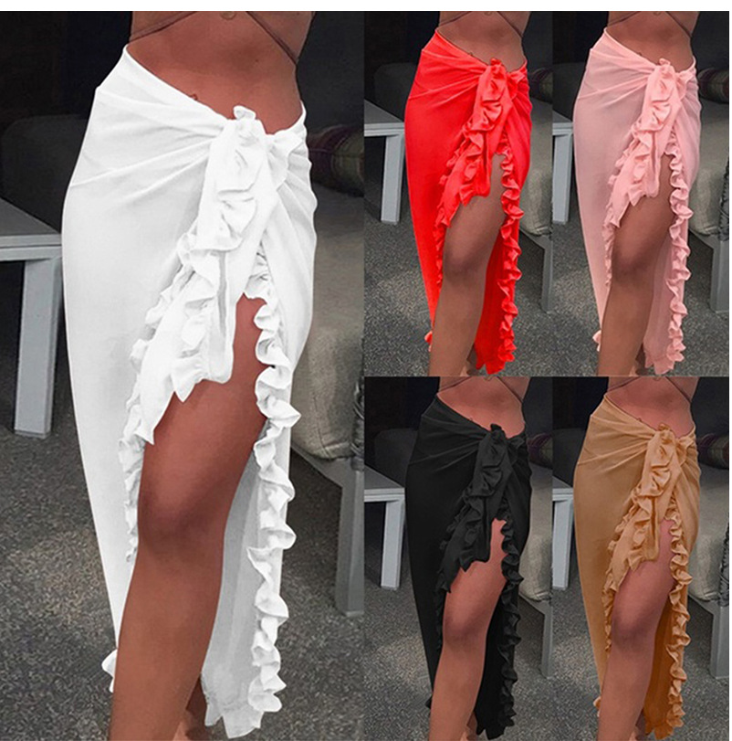5 Colors Ruffle Sarong for Wom - огляд і ціна Cover Up Kaftan