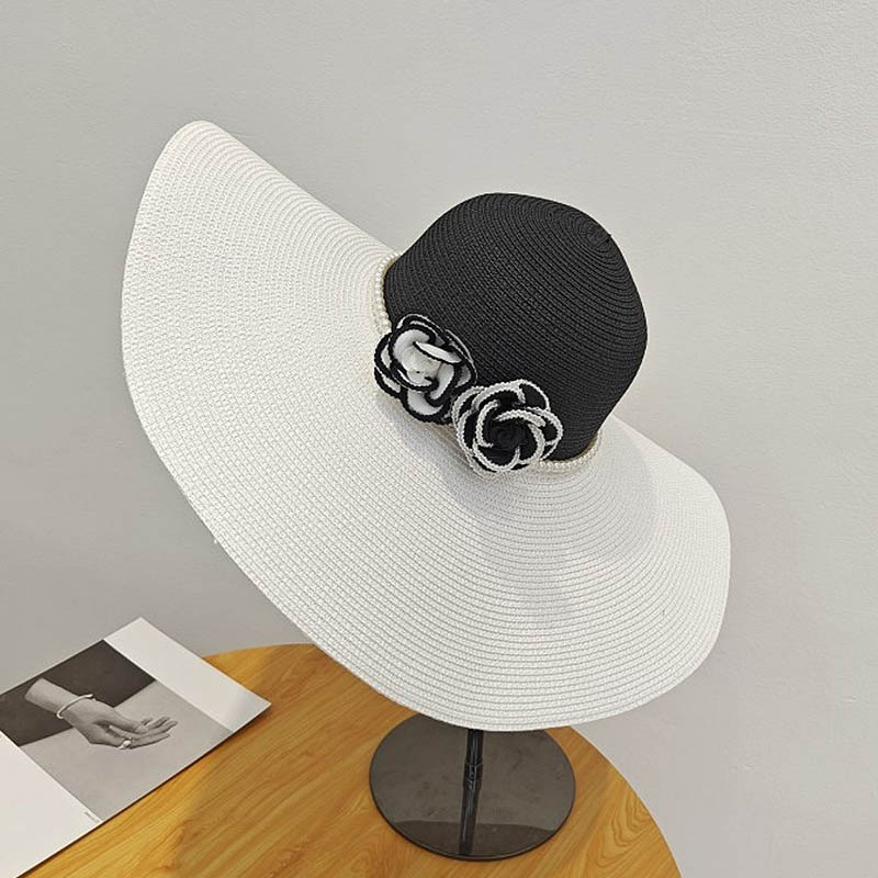 Two Tones Wide Brim Summer Hat - огляд і ціна Hat Floppy Wide