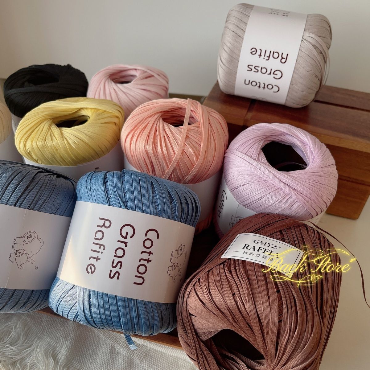 102M/roll Multicolor Raffia Ya - огляд і ціна Crochet Bag Raffia