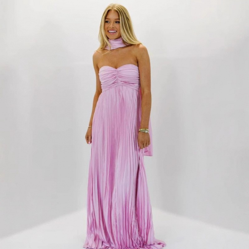 Wedding Guest Dress Elegant Pa - огляд і ціна Maxi Dress Halter