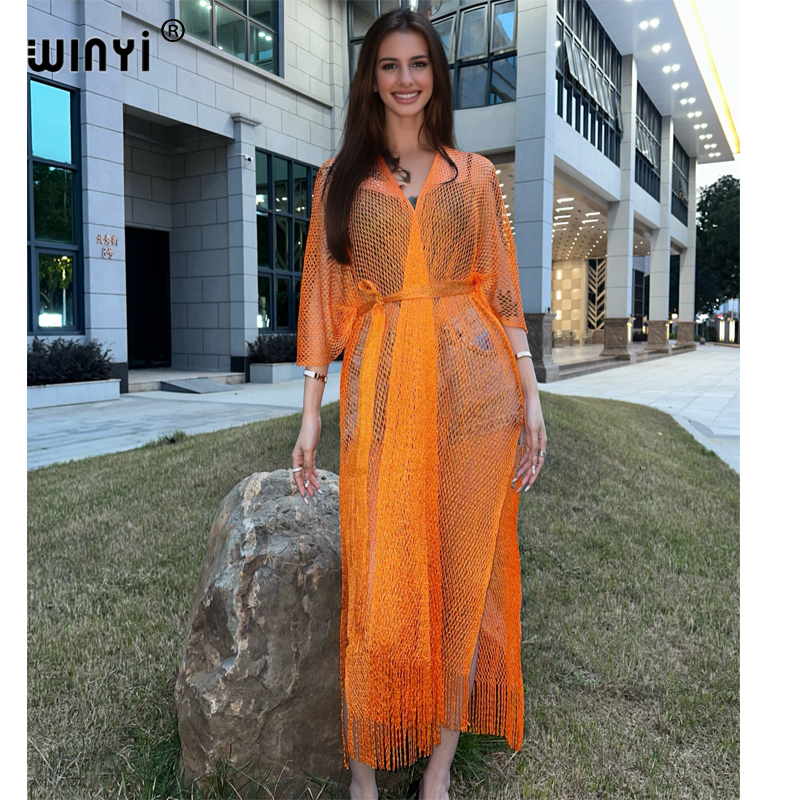 WINYI hollow beach kimono sexy - огляд і ціна Cover Up Kaftan