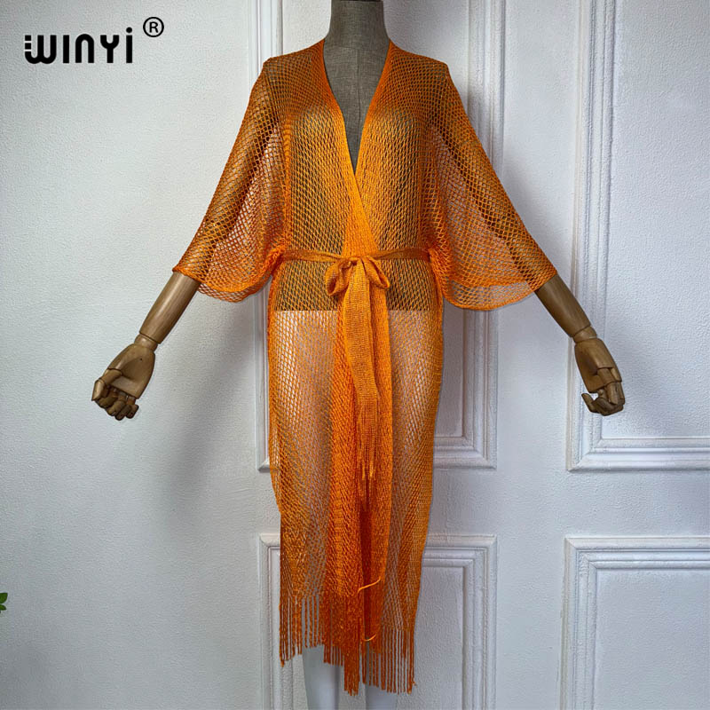 WINYI hollow beach kimono sexy - огляд і ціна Cover Up Kaftan
