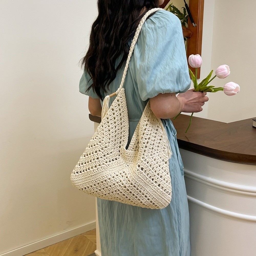 Summer Bohemian Knitted Should - огляд і ціна Tote Bag Beach