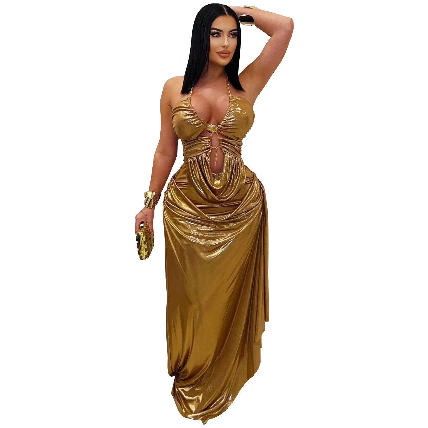 Prom Dress Evening Wedding Gue - огляд і ціна Maxi Dress Halter