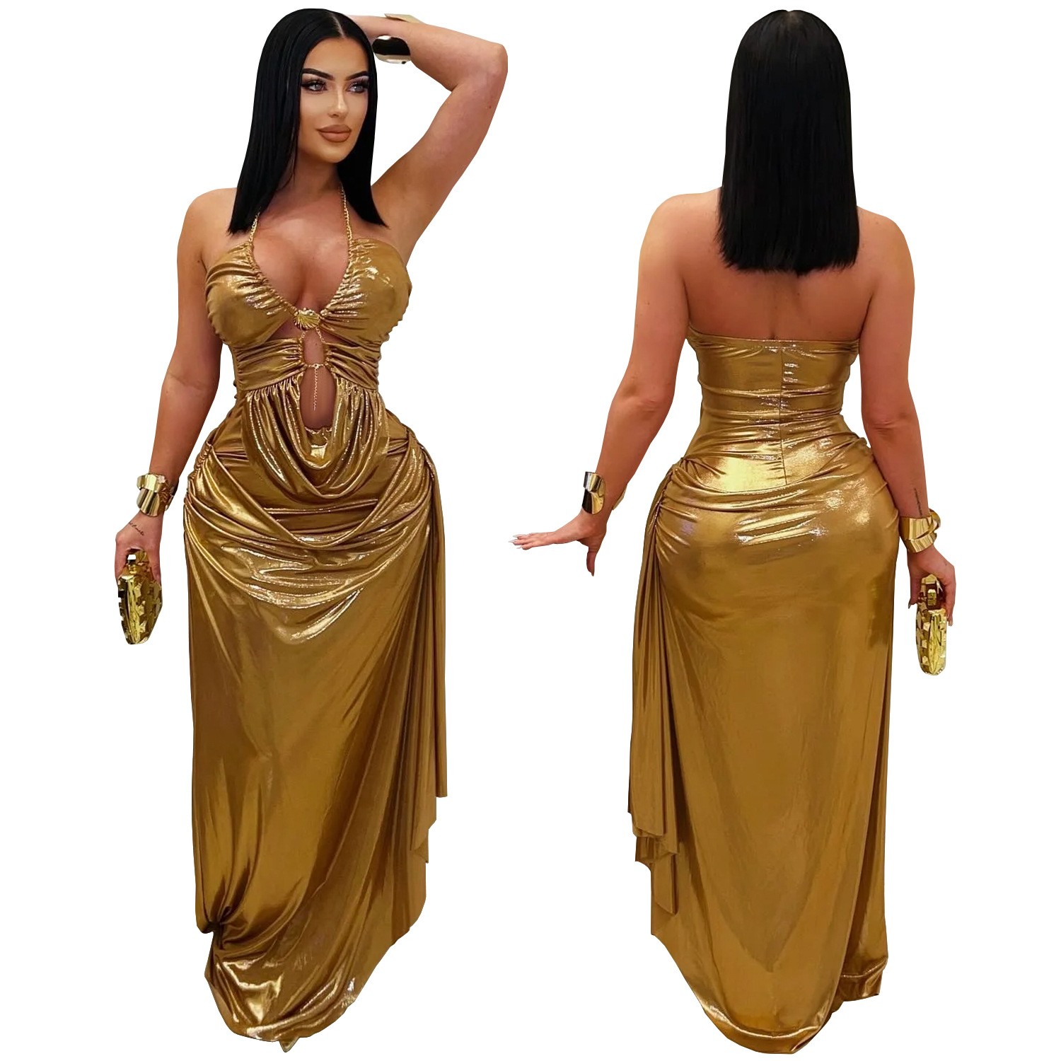 Prom Dress Evening Wedding Gue - огляд і ціна Maxi Dress Halter