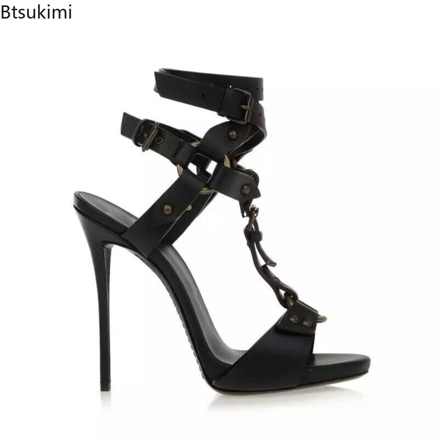 Sexy Circle Cross Strappy Glad - огляд і ціна Sandal Strappy Heeled