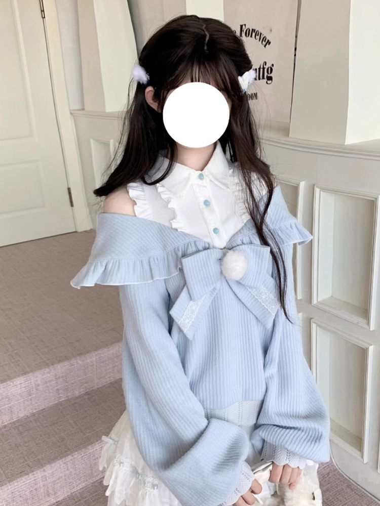 Kawaii Soft Girl Lolita 2 Piec - огляд і ціна Blouse Off Shoulder