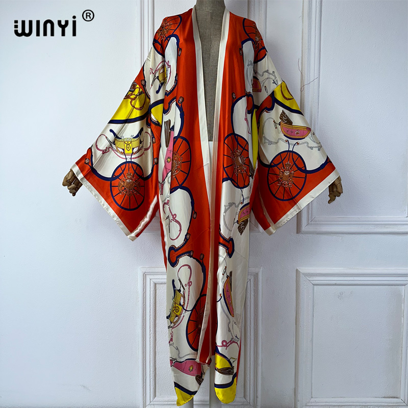WINYI boho print Kimono Summer - огляд і ціна Cover Up Kaftan
