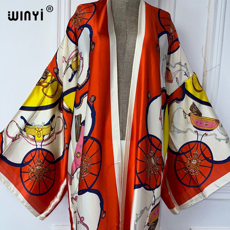 WINYI boho print Kimono Summer - огляд і ціна Cover Up Kaftan