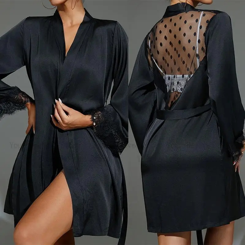 Short Kimono Black Sheer Mesh  - огляд і ціна Kimono Sheer Floral