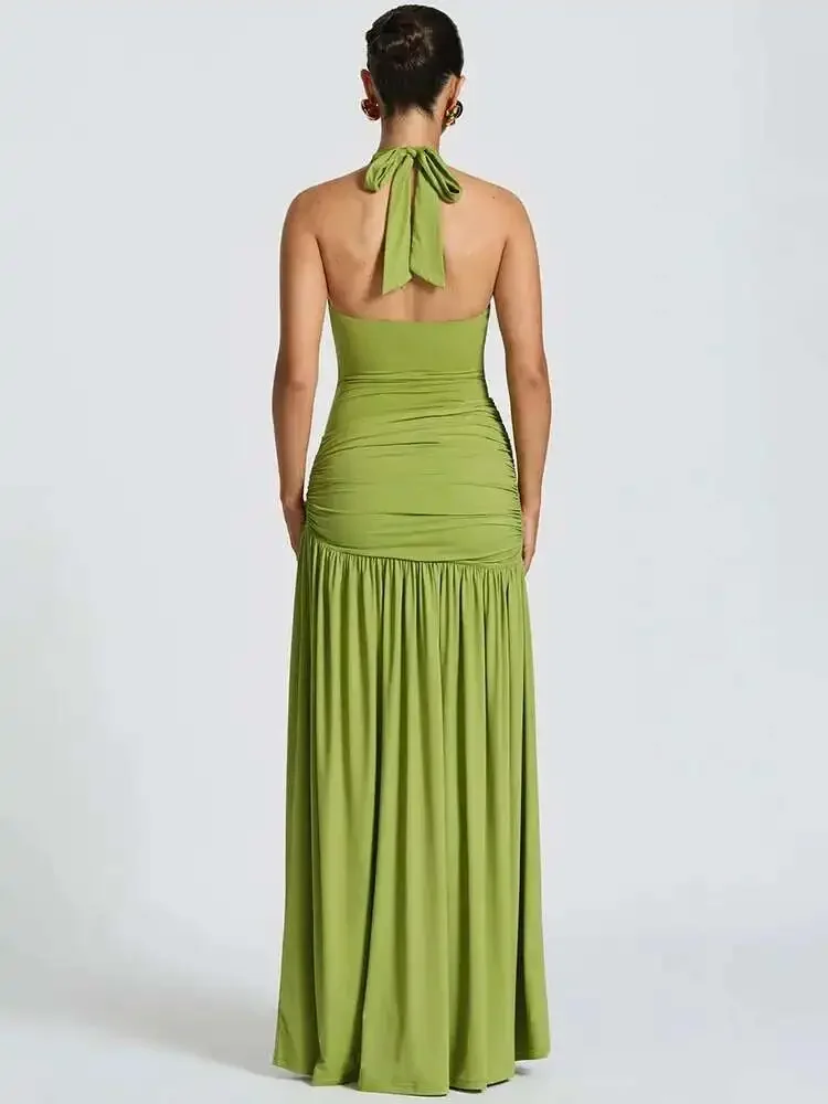 Elegant Sexy Split Backless Ma - огляд і ціна Maxi Dress Halter
