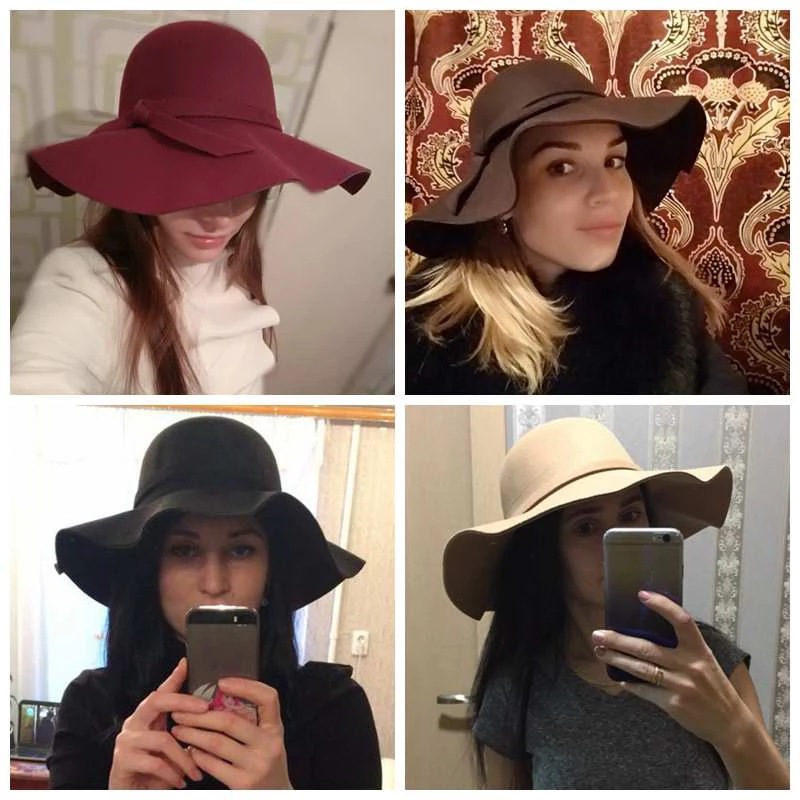 White Dome-shaped Ladies' Hat  - огляд і ціна Hat Floppy Wide