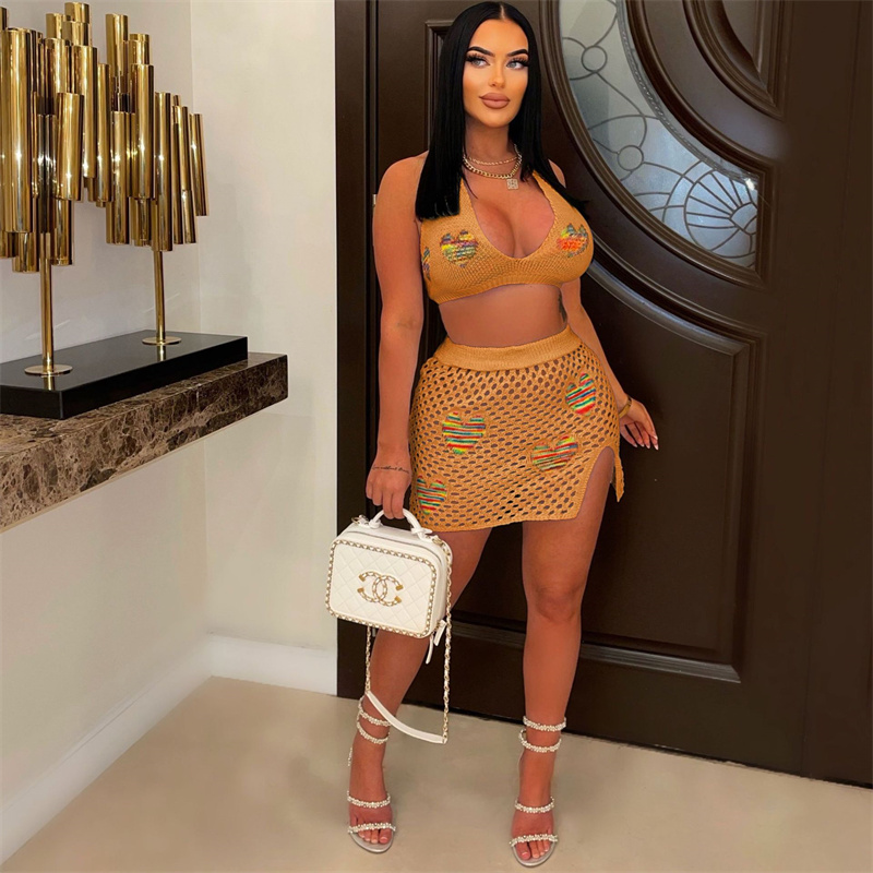 Summer Knitted Crochet Hollow  - огляд і ціна Crop Top Crochet