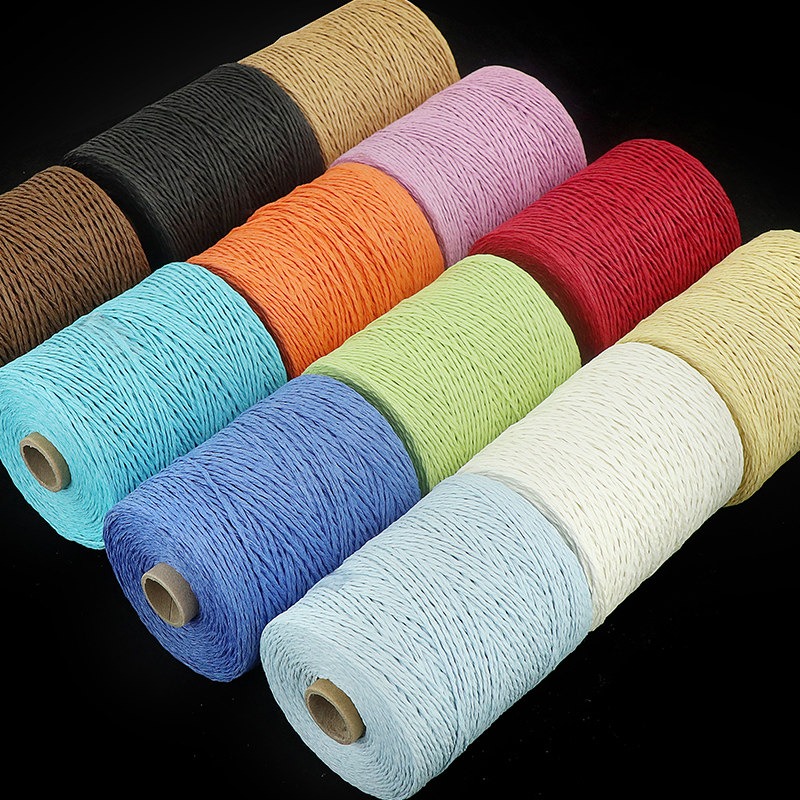 150g Plain 2 Ply Raffia Yarn f - огляд і ціна Crochet Bag Raffia