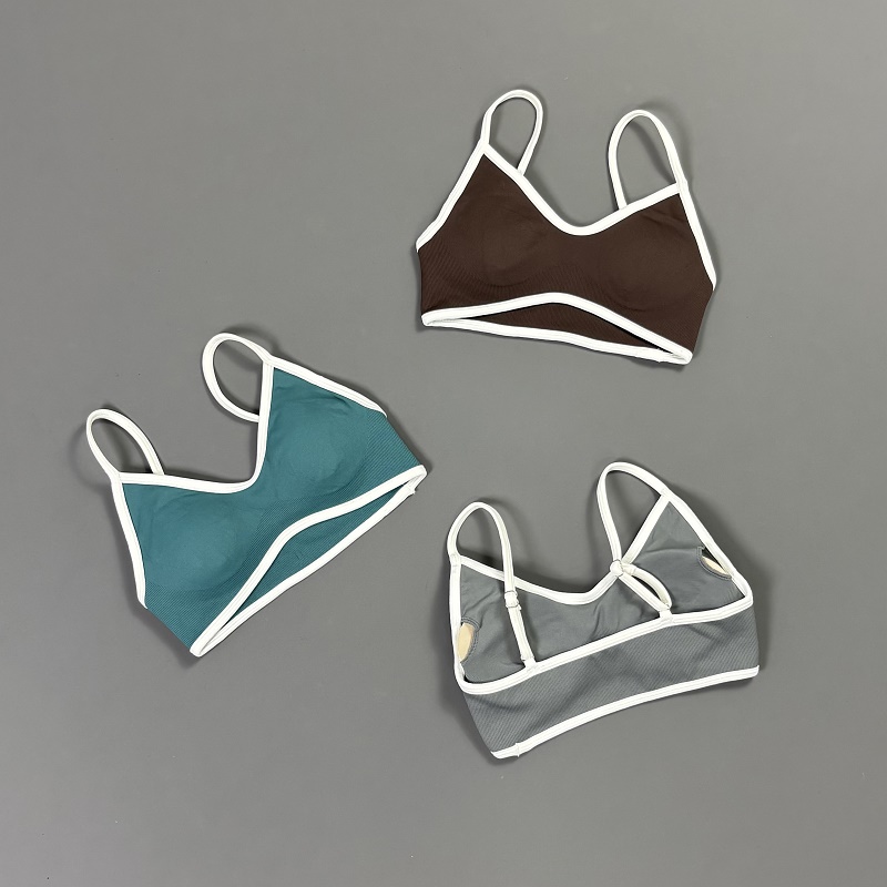 Women Contrastline Yoga Bra V  - огляд і ціна Crop Top Crochet