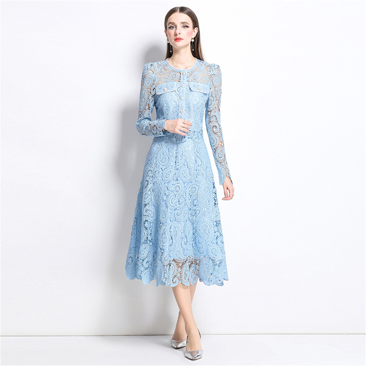 Spring Sweet Lace Flower Embro - огляд і ціна Midi Skirt Floral