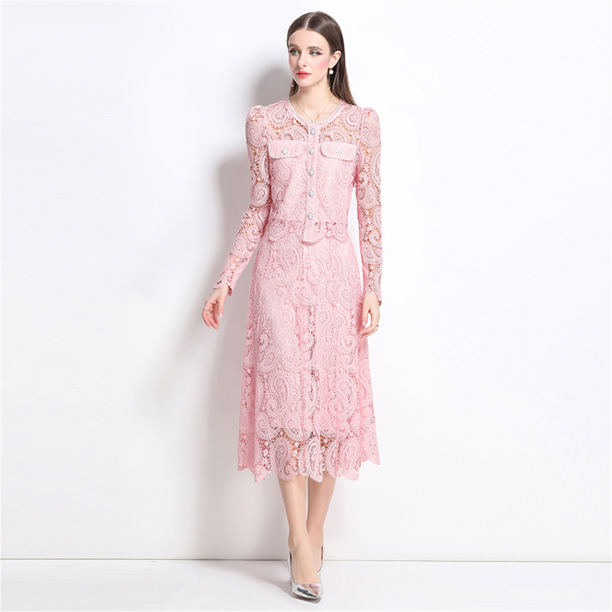 Spring Sweet Lace Flower Embro - огляд і ціна Midi Skirt Floral