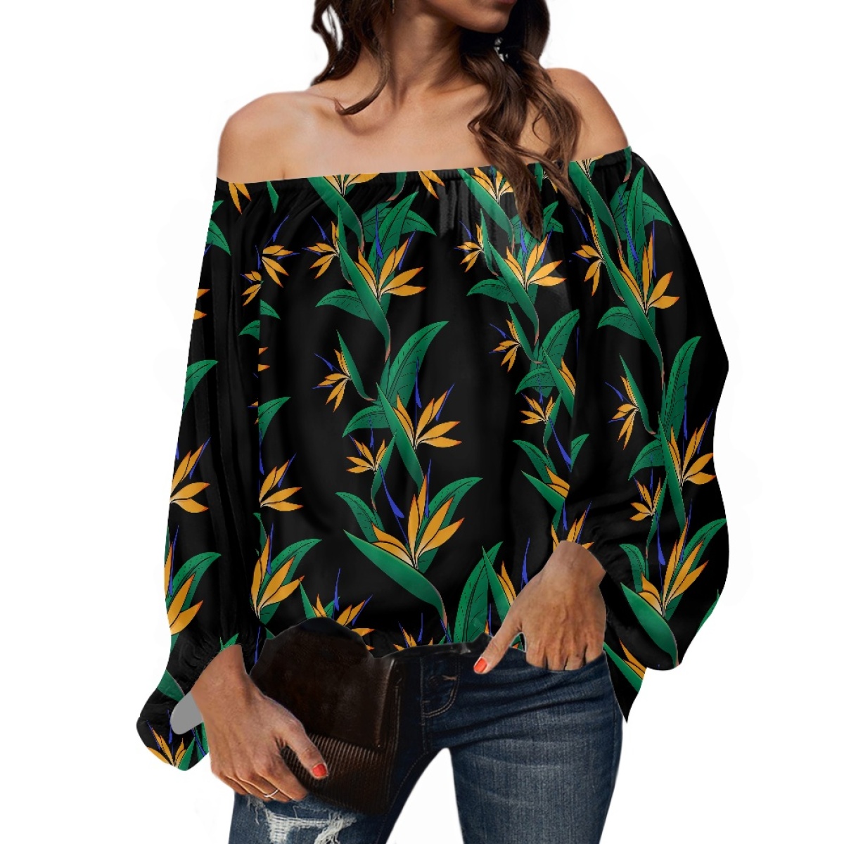 Polynesian Tribal Clothing Sam - огляд і ціна Blouse Off Shoulder