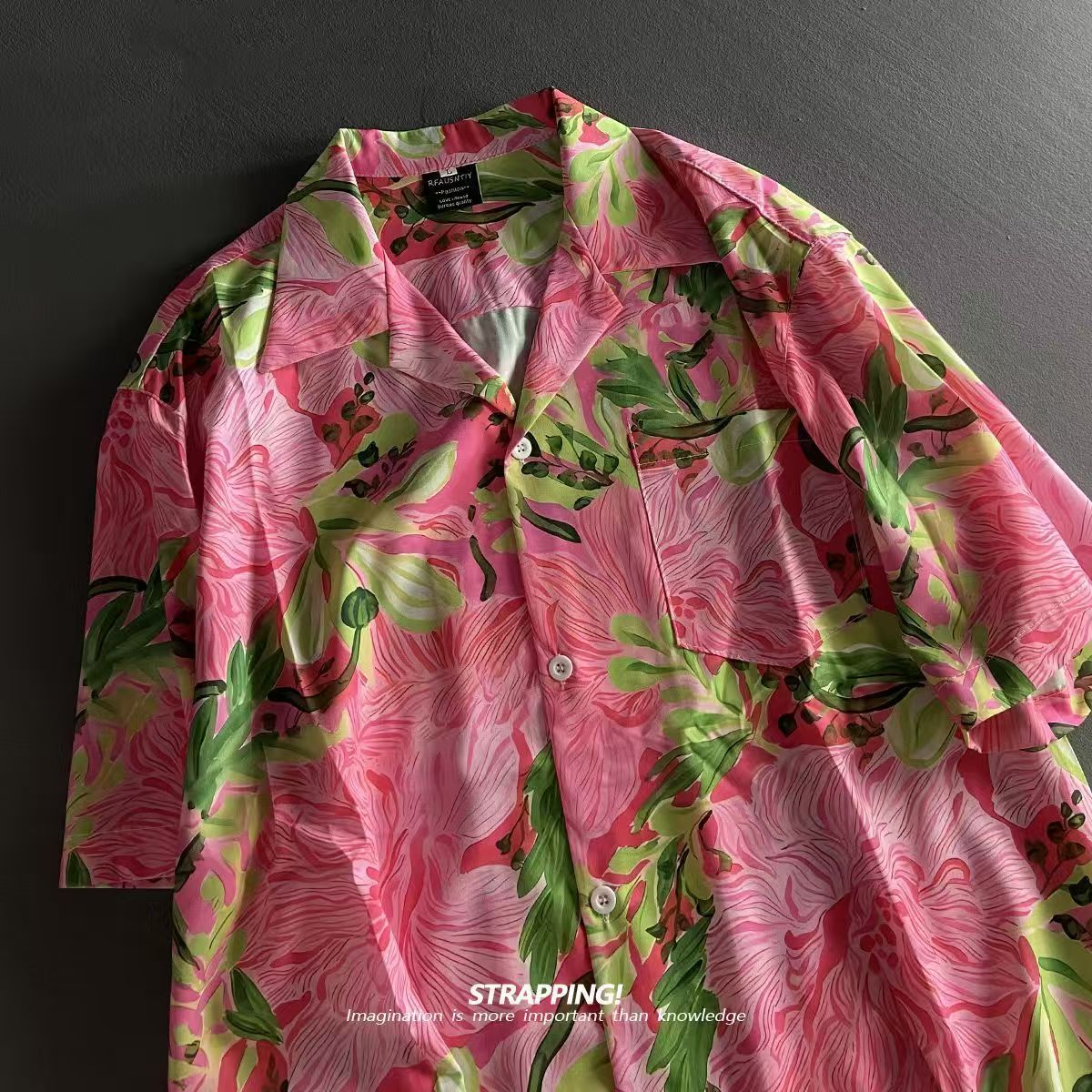 Pink Graffiti Floral Cuban Col - огляд і ціна Romper Floral Print
