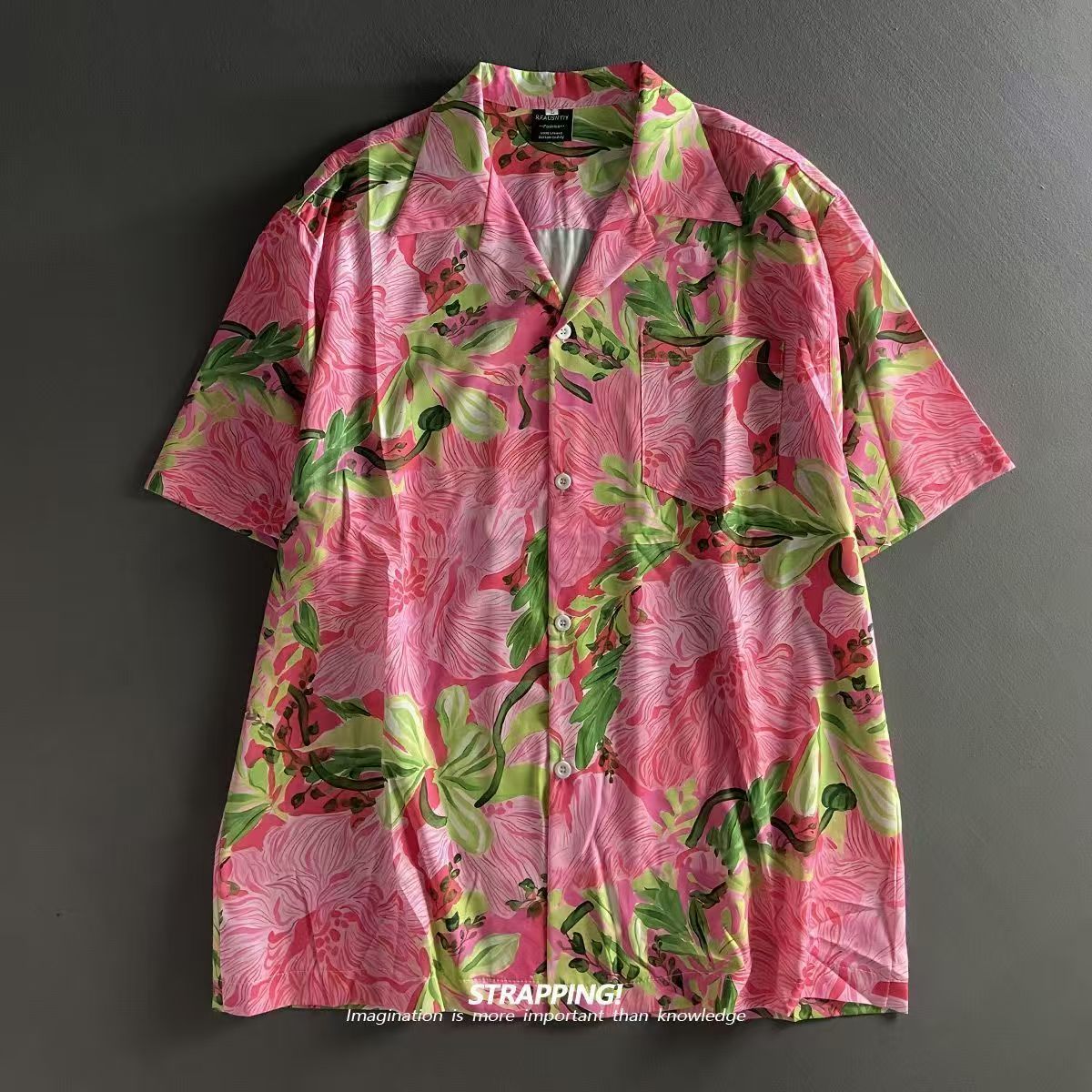 Pink Graffiti Floral Cuban Col - огляд і ціна Romper Floral Print