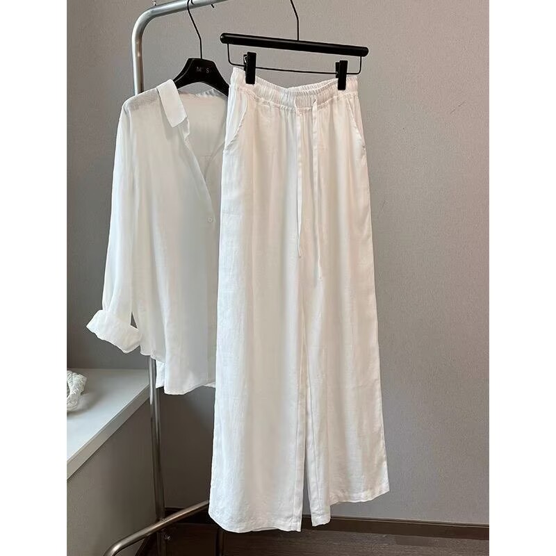 Korean White Cotton Linen Wide - огляд і ціна Linen Pant Wide