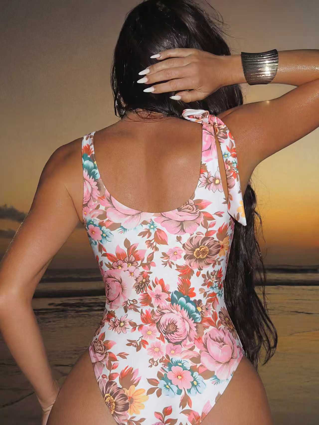 2026 Women's Floral Print Ruch - огляд і ціна Swimsuit Bikini Ruched