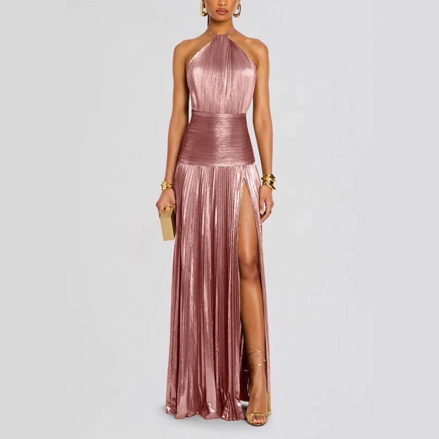 Elegant Party Dress Sleeveless - огляд і ціна Maxi Dress Halter