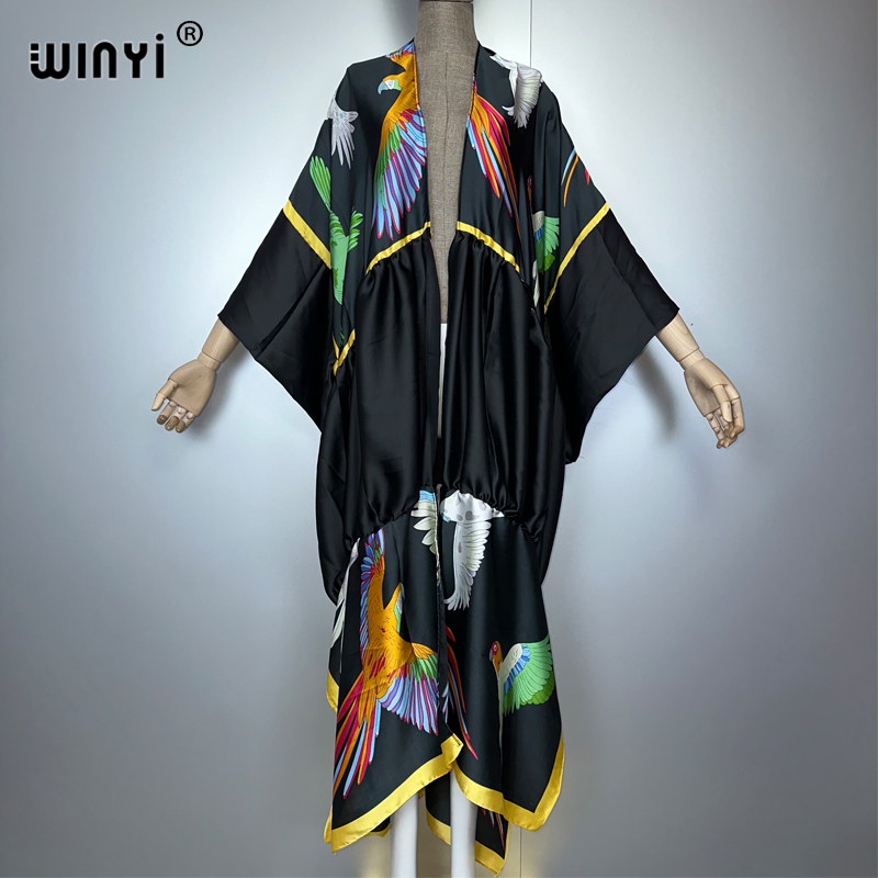 WINYI print boho kimono maxi b - огляд і ціна Cover Up Kaftan