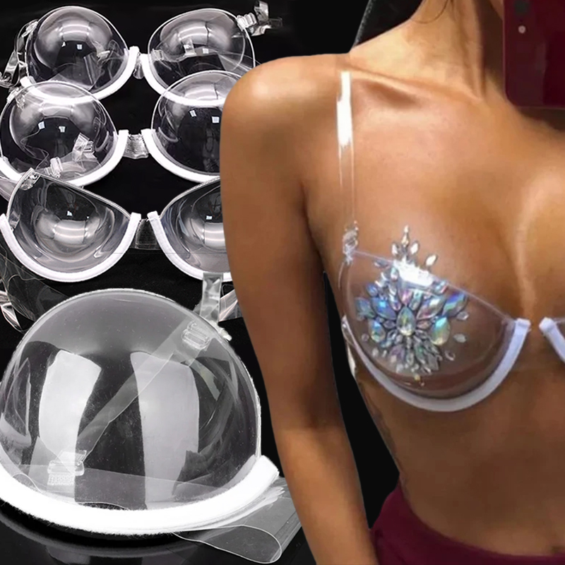Summer Women Transparent Push  - огляд і ціна Bralette Triangle Set