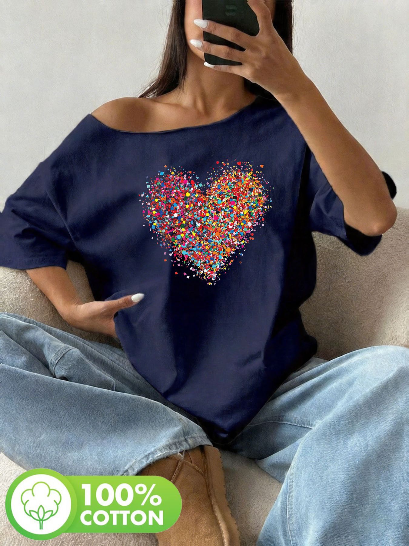 Plus Size 100% Cotton Shoulder - огляд і ціна Blouse Off Shoulder